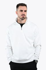 ALESSIO ZIPPER TOP WHITE