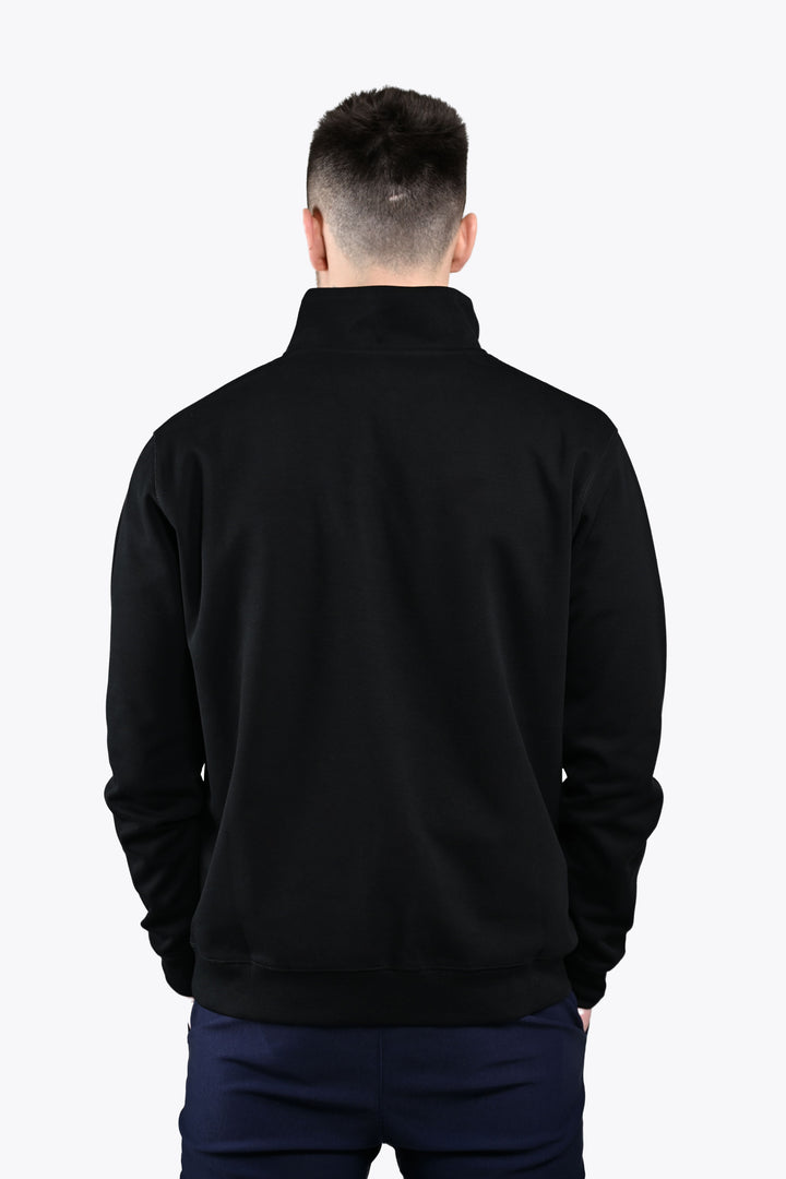 ALESSIO ZIPPER TOP BLACK