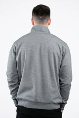 ALESSIO ZIPPER TOP HEATHER GREY