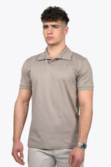 LORENZO PIMA COTTON POLO in Beige