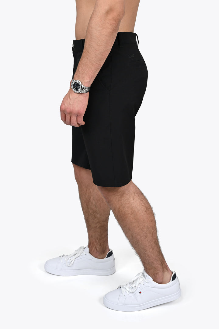 VITTORIO PIMA COTTON SHORTS BLACK