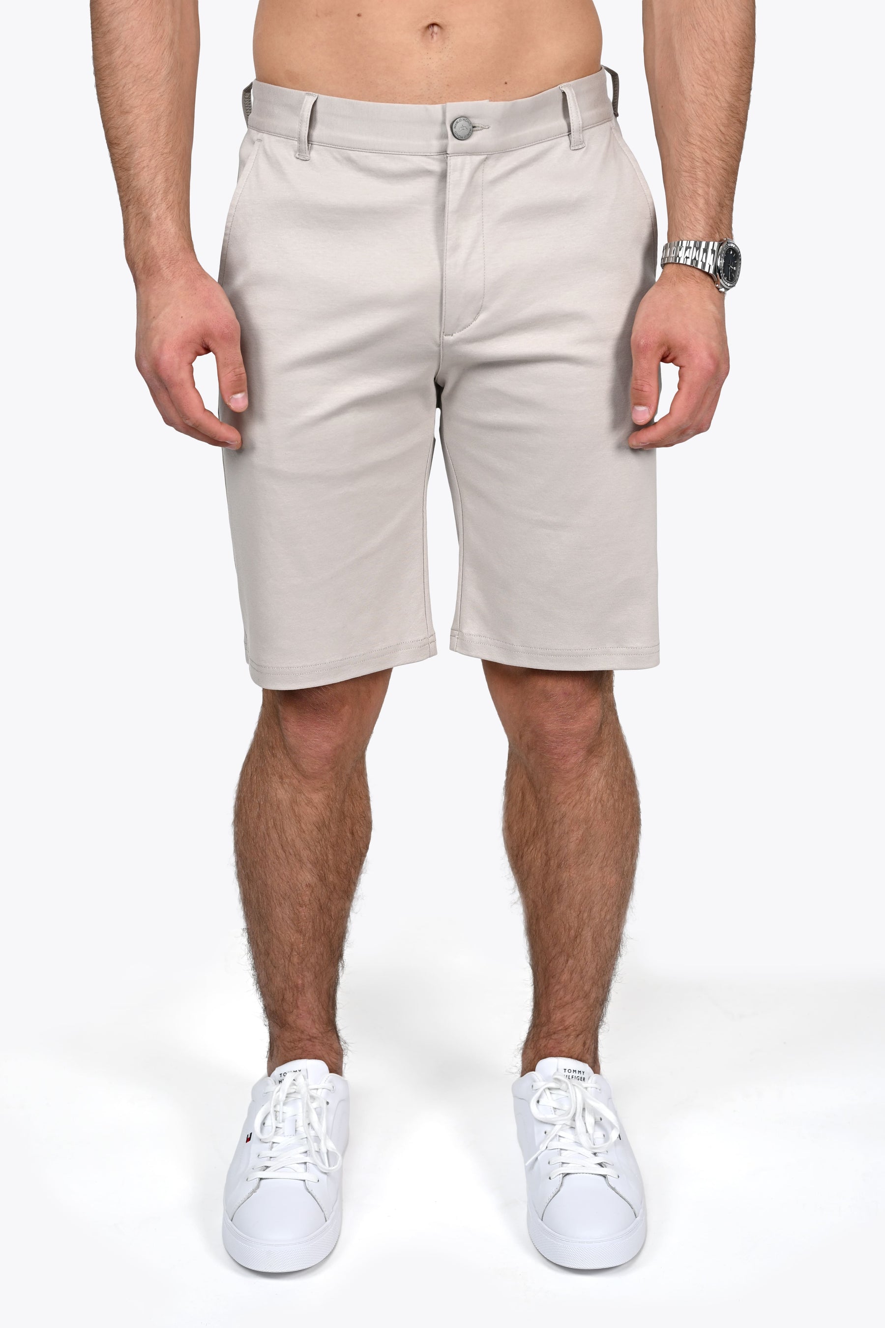 VITTORIO PIMA COTTON SHORTS BEIGE