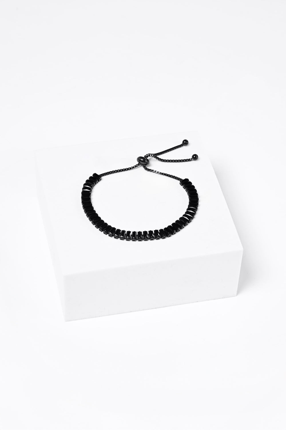 ZIRCONIA BRACELET BLACK, L