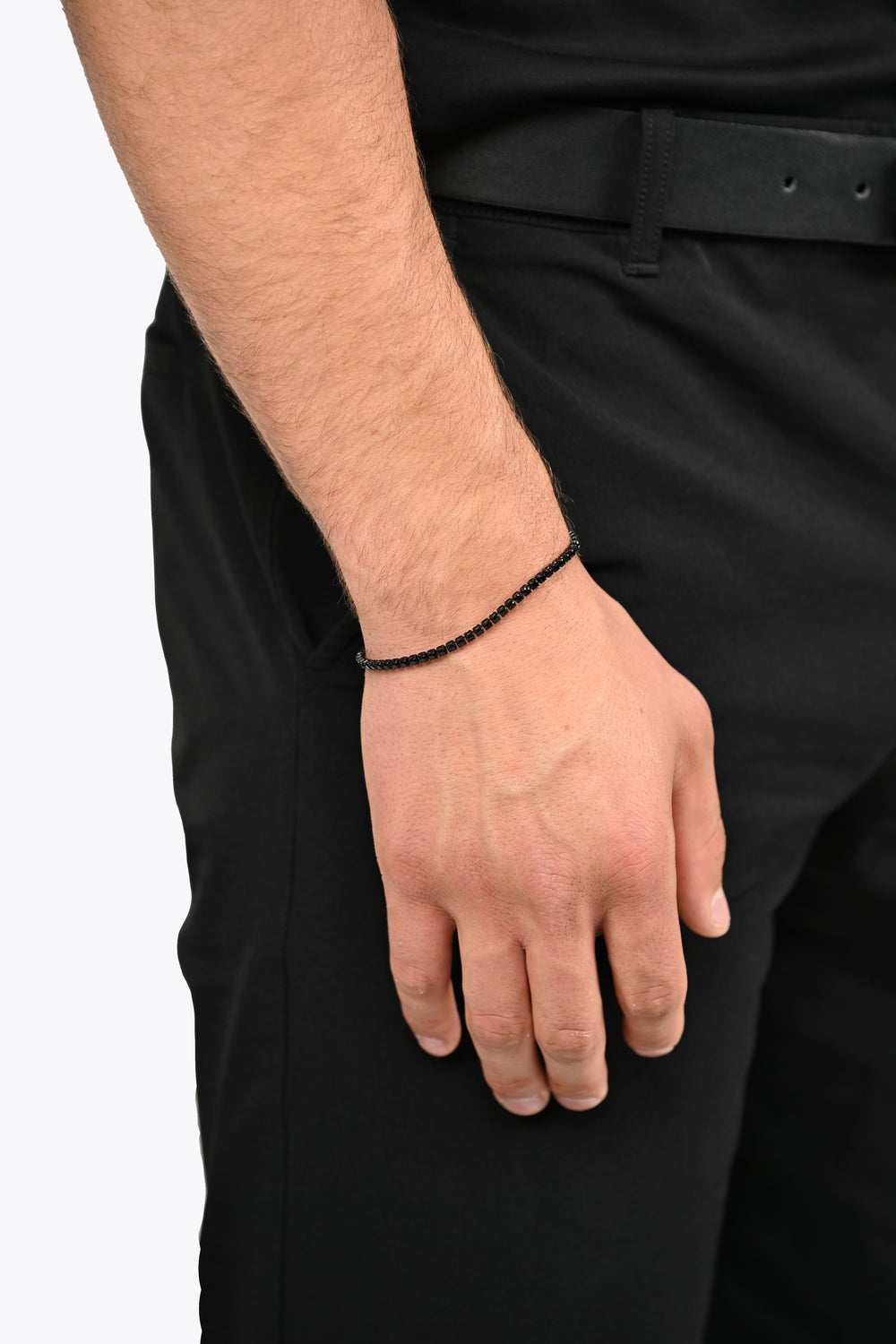 ZIRCONIA BRACELET BLACK, S