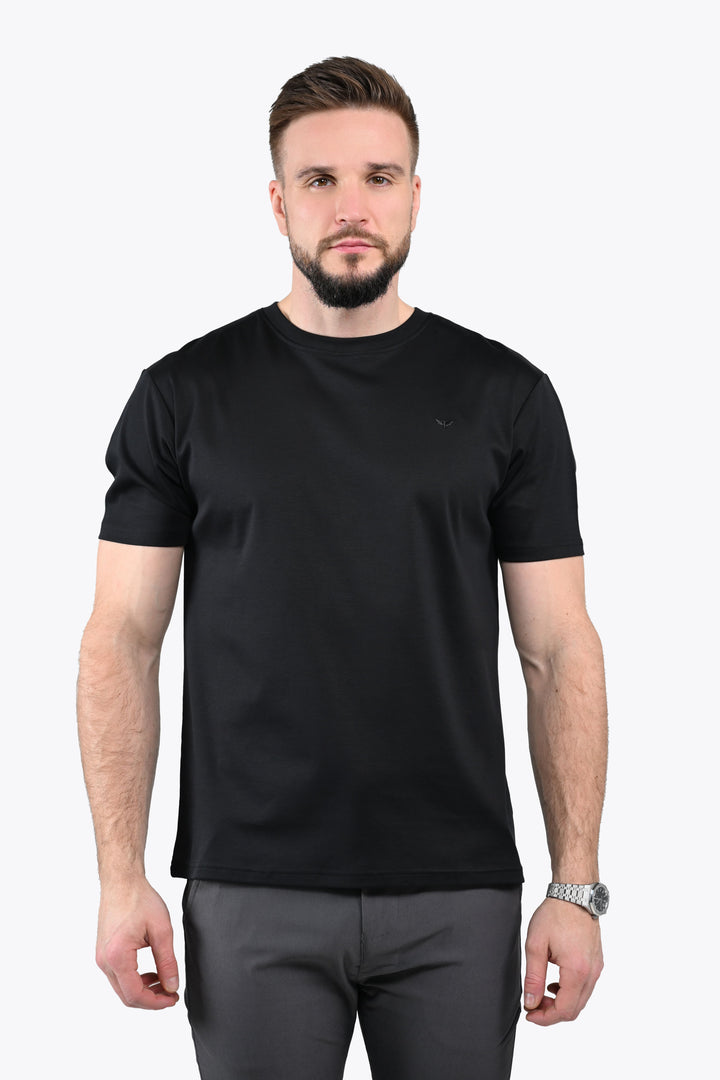 PIMA COTTON T-SHIRT in Black