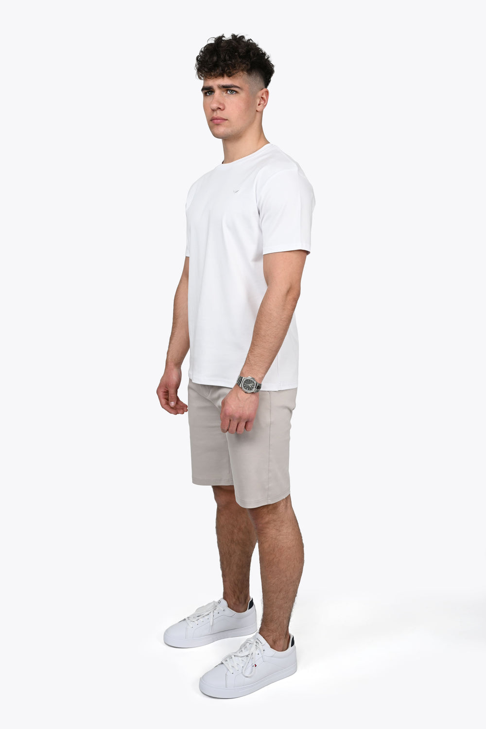 CAMISETA DE ALGODÓN PIMA EN BLANCO