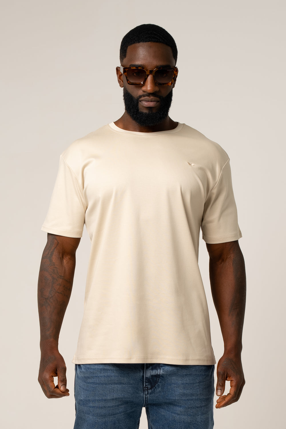 PIMA COTTON T-SHIRT IN KHAKI