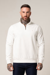 ALESSIO ZIPPER TOP WHITE