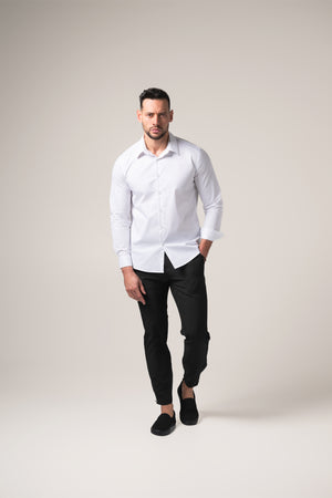 Stefano Performance Shirt | Bianco Assoluto