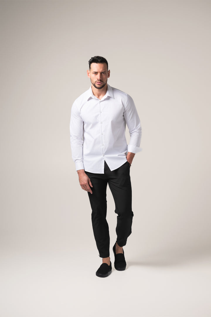 Stefano Performance Shirt | Bianco Assoluto