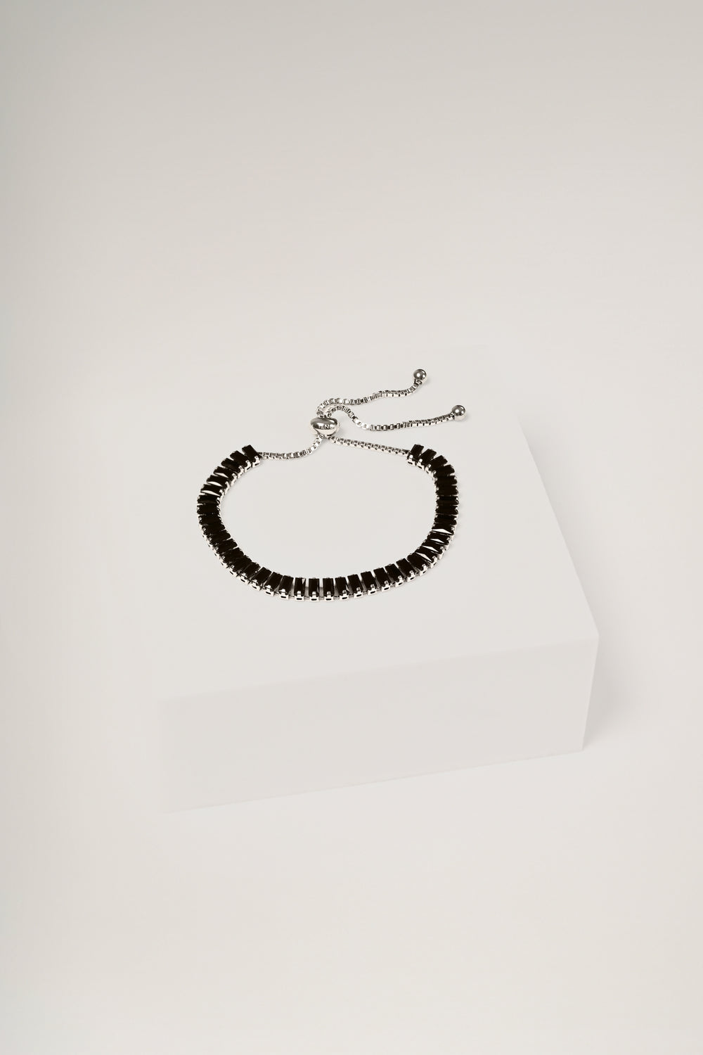 Onyx Edge Bracelet (Silver & Black Men’s Bracelet)