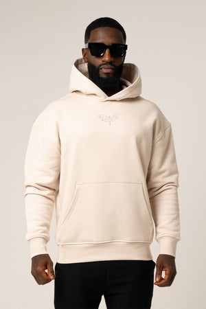 LIMITED "MOTH" EDITION LUCA HOODIE IN BEIGE