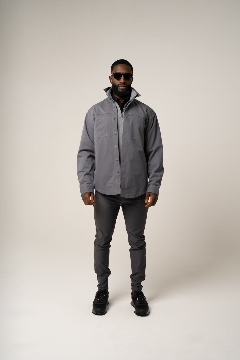 PAOLO OVERSHIRT in GREY