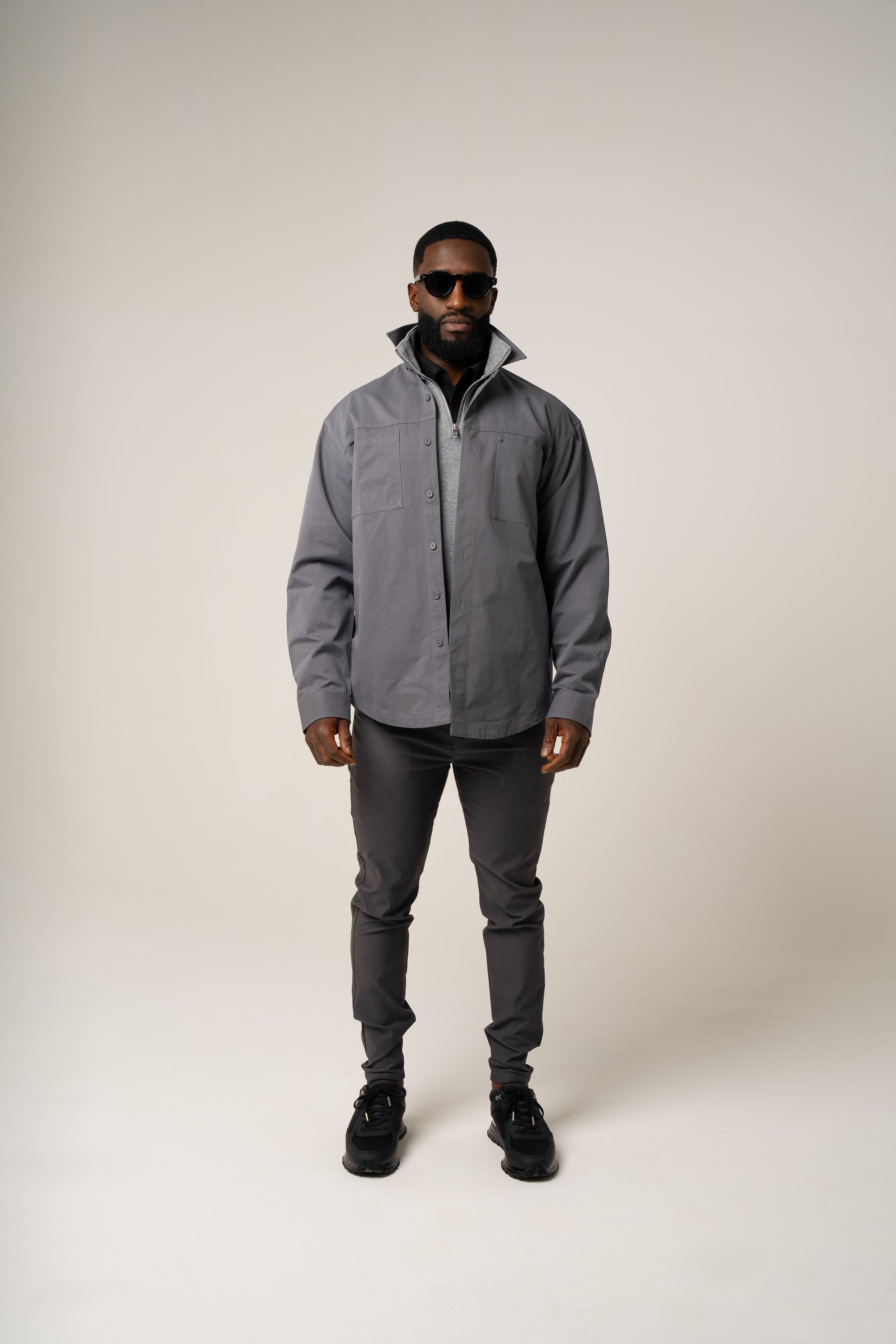 PAOLO OVERSHIRT in GREY