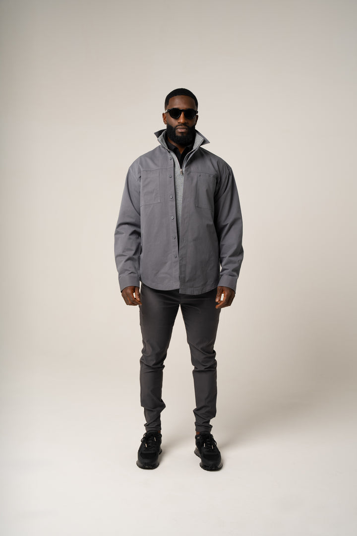 PAOLO OVERSHIRT in GREY