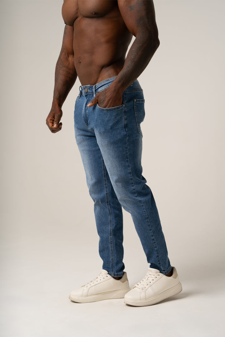 ROBERTO SKINNY JEANS BLUE - Superstretch