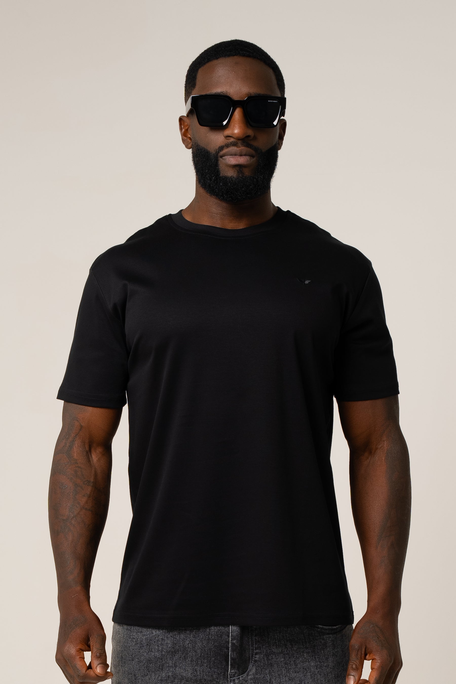 PIMA COTTON T-SHIRT IN BLACK