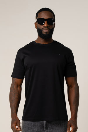 PIMA COTTON T-SHIRT IN BLACK