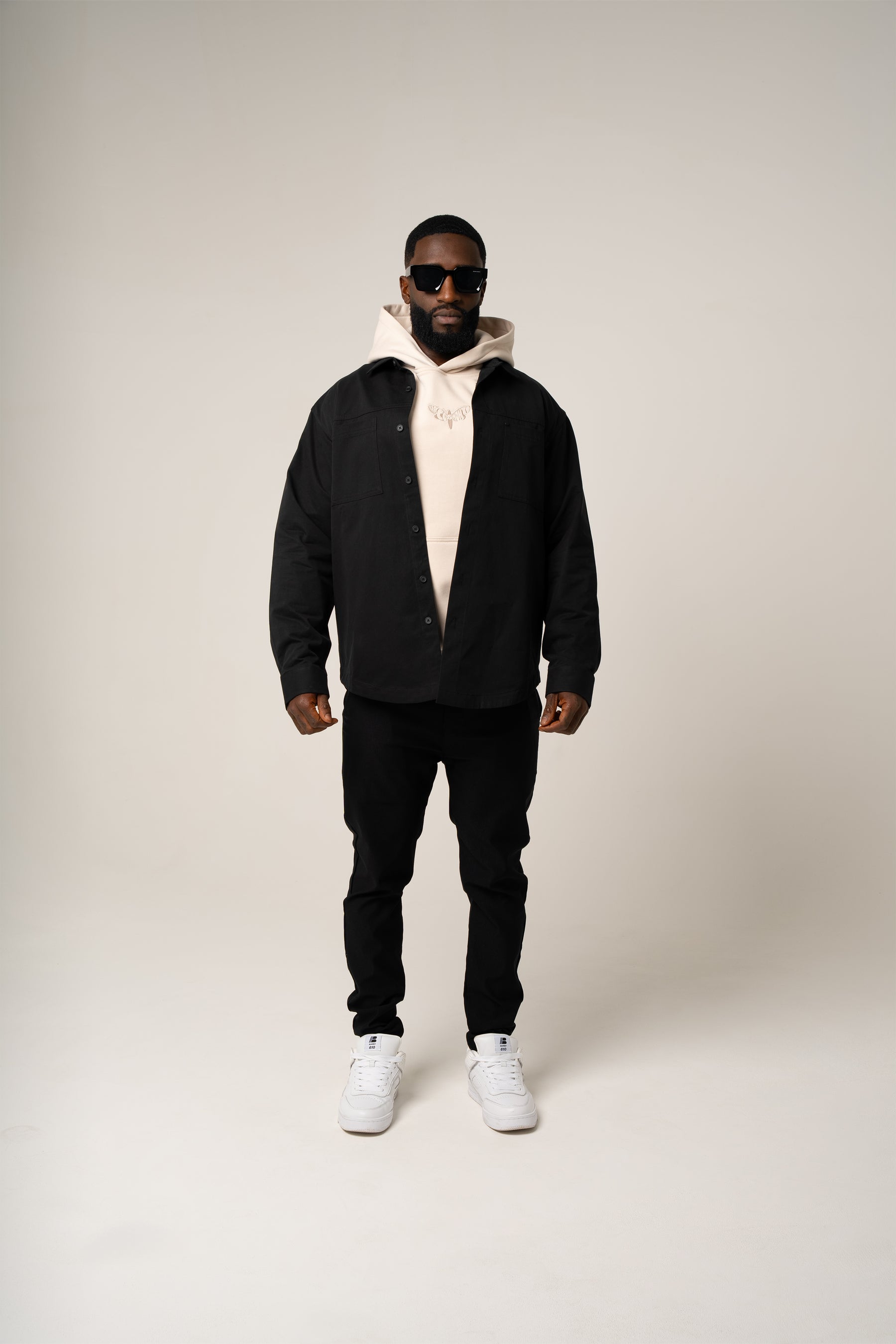 Paolo Utility Overshirt | Nero Profondo