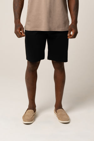 VITTORIO PIMA COTTON SHORTS BLACK