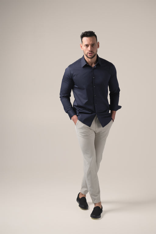 Stefano Performance Shirt | Blu Notte