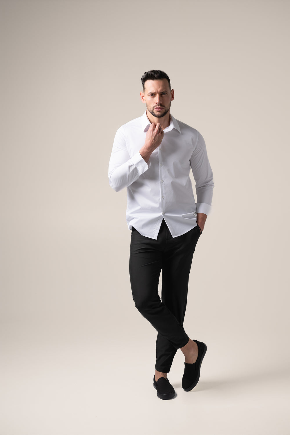 Stefano Performance Shirt | Bianco Assoluto