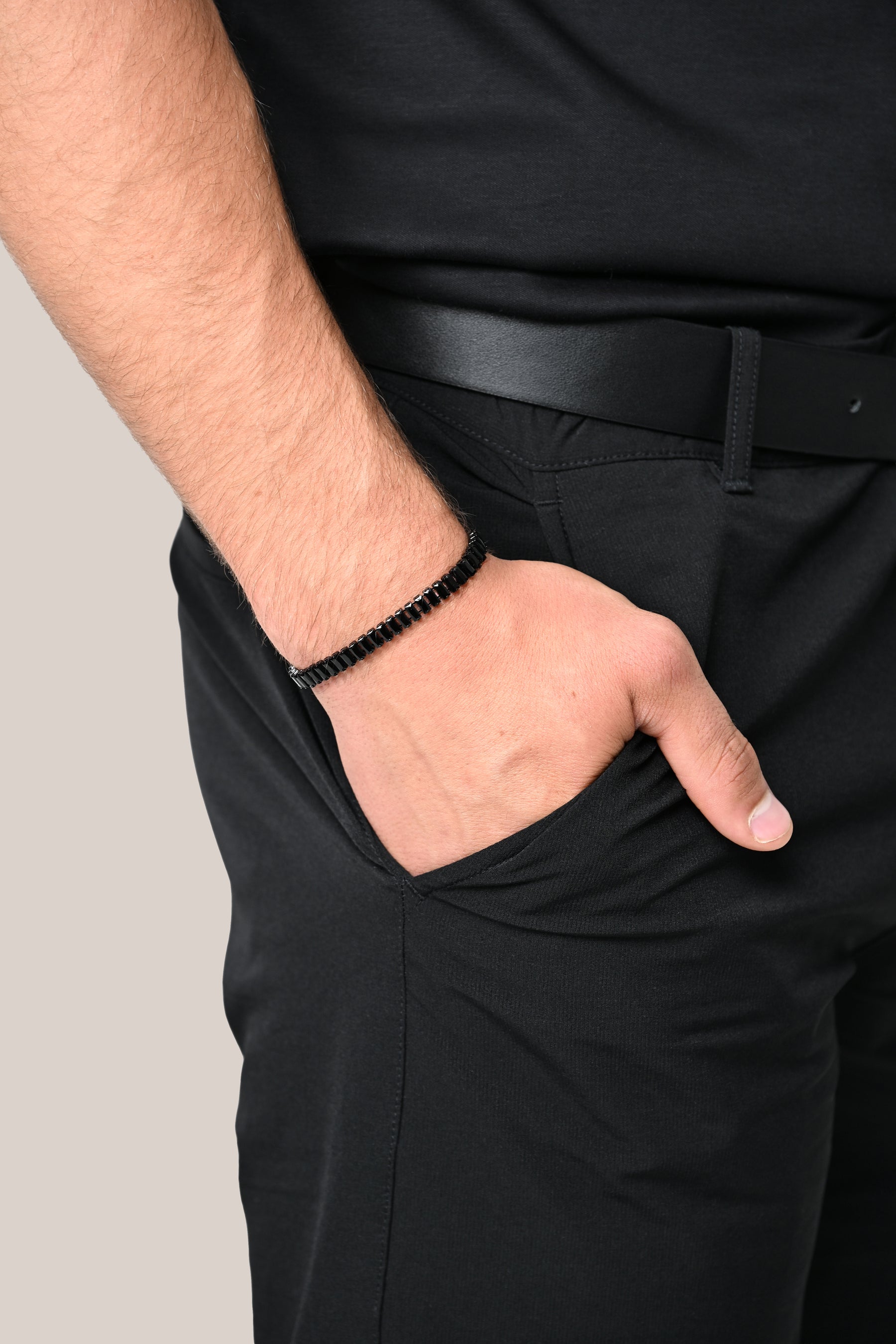 Eclipse Black Bracelet (Men’s Zirconia Jewelry)