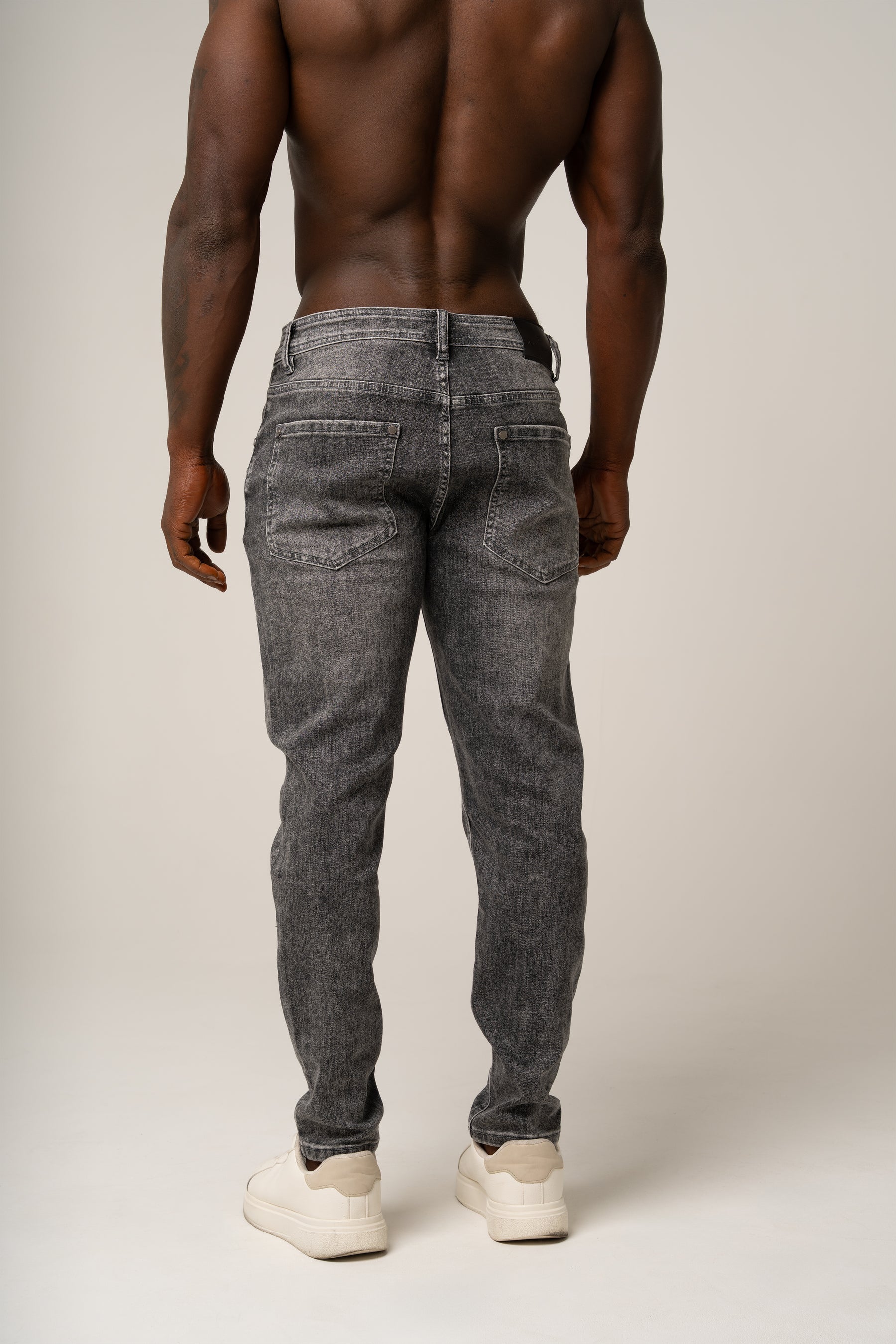 ROBERTO SKINNY JEANS GREY - Superstretch