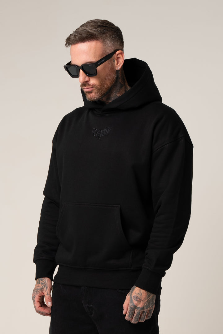 LIMITED "MOTH" EDITION LUCA HOODIE IN BLACK
