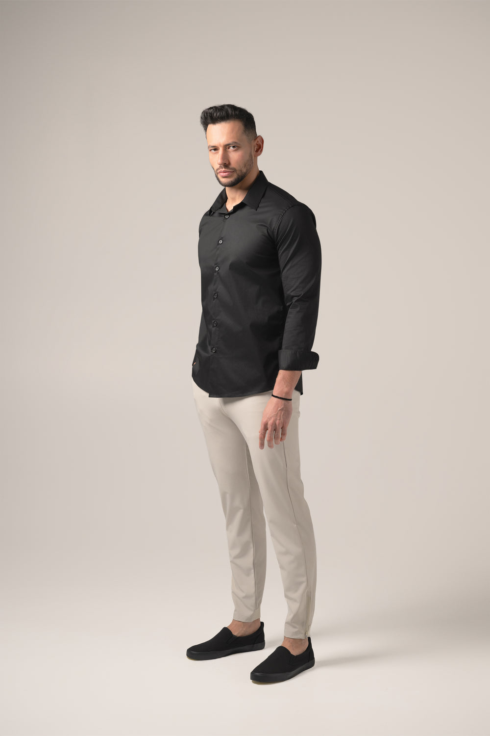 Stefano Performance-Shirt | Nero Profondo 