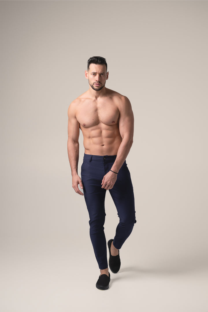 Matteo Hybrid Trouser | Blu Notte
