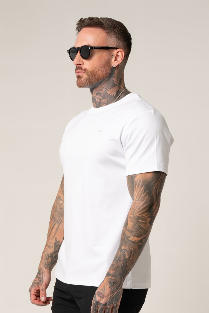 PIMA COTTON T-SHIRT IN WHITE