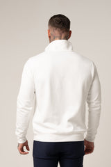 ALESSIO ZIPPER TOP WHITE