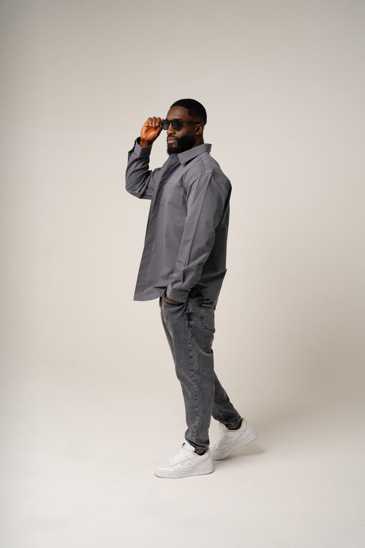 PAOLO OVERSHIRT in GREY