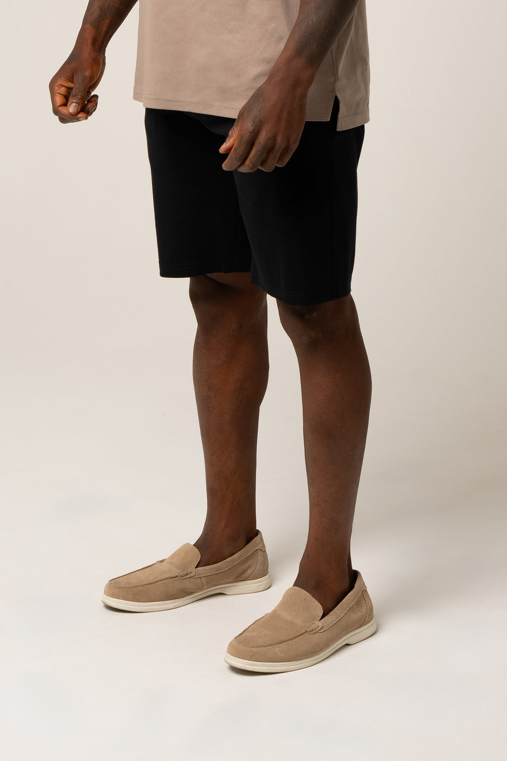 VITTORIO PIMA COTTON SHORTS BLACK