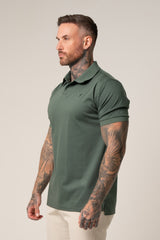 LORENZO PIMA COTTON POLO IN GREEN
