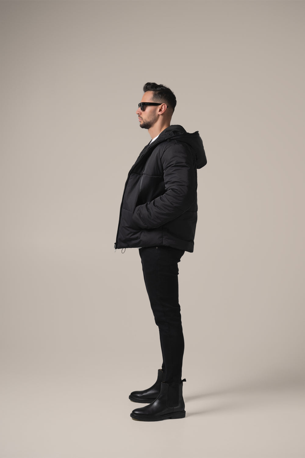 Stefano Technical Puffer | Nero Profondo