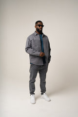 PAOLO OVERSHIRT in GREY
