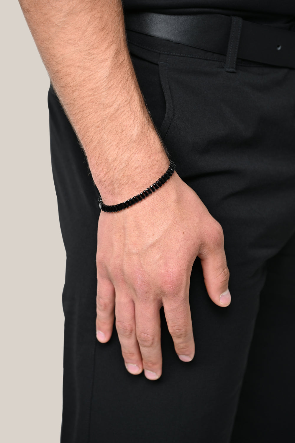 Eclipse Black Bracelet (Men’s Zirconia Jewelry)