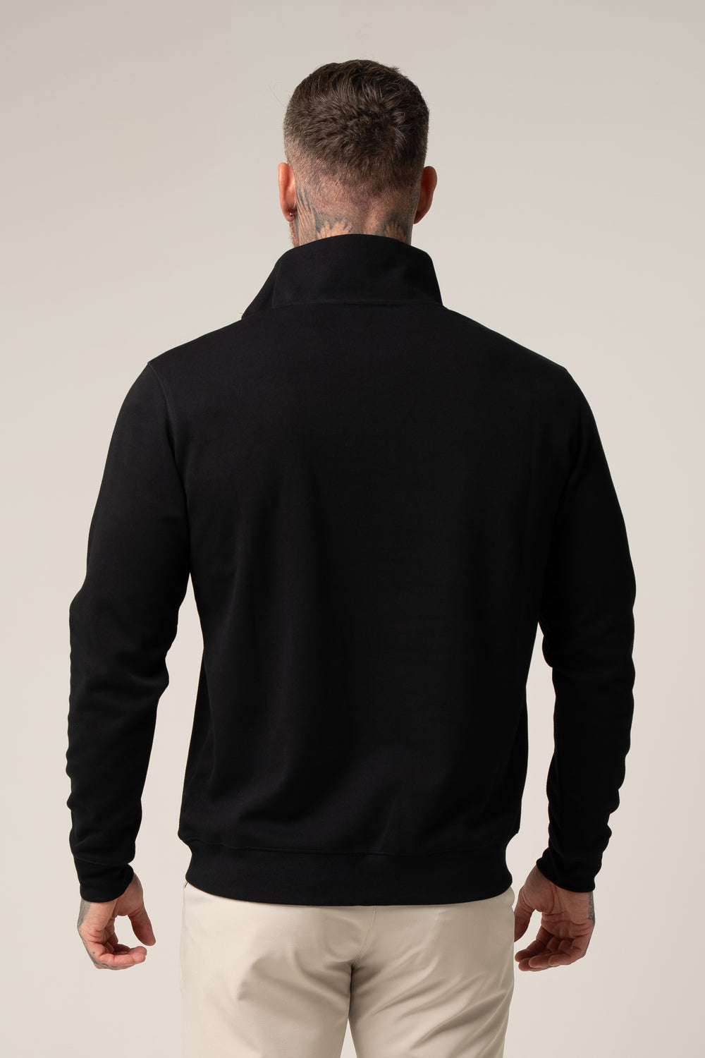 ALESSIO ZIPPER TOP BLACK