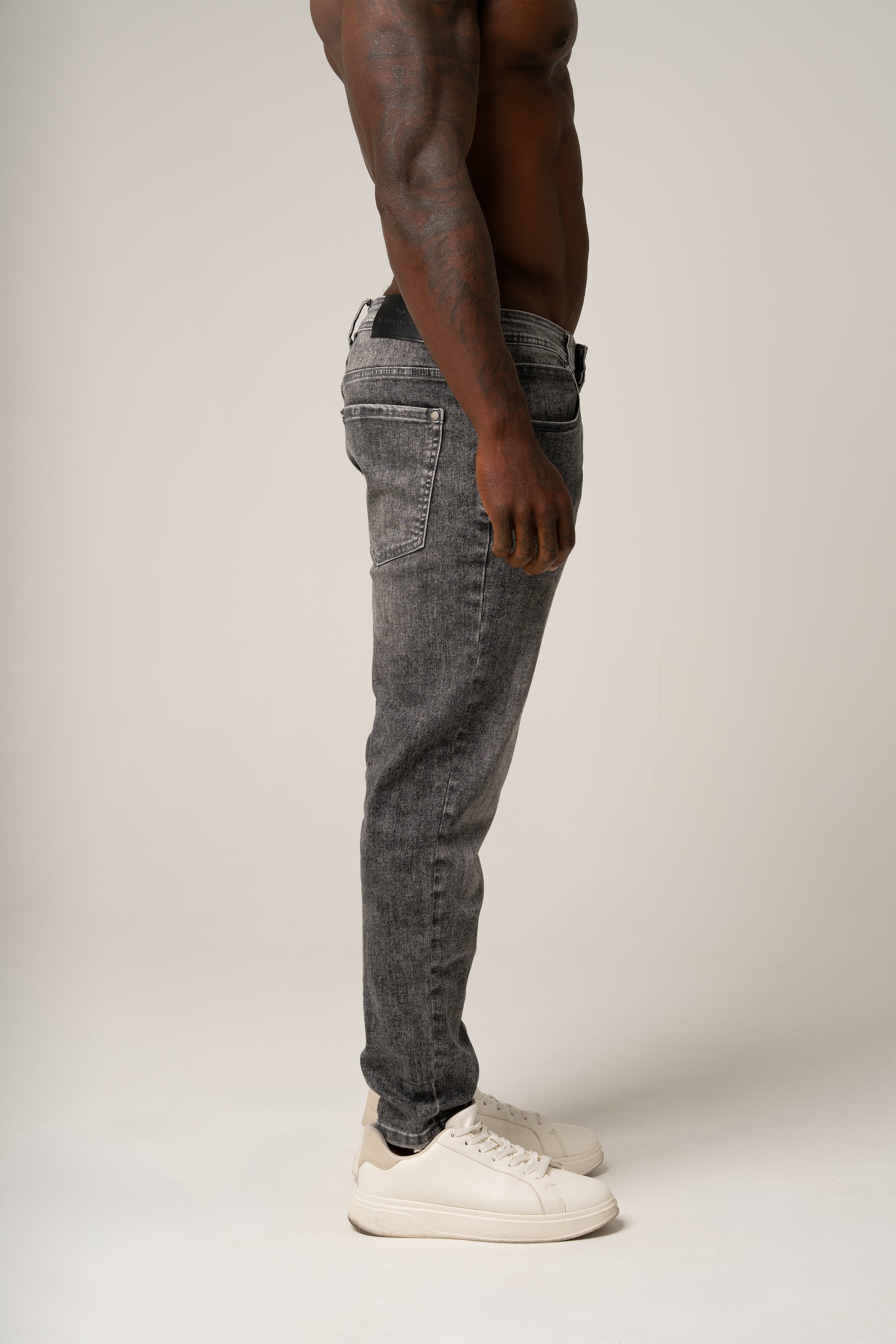 ROBERTO SKINNY JEANS GREY - Superstretch