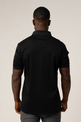 LORENZO PIMA COTTON POLO IN BLACK