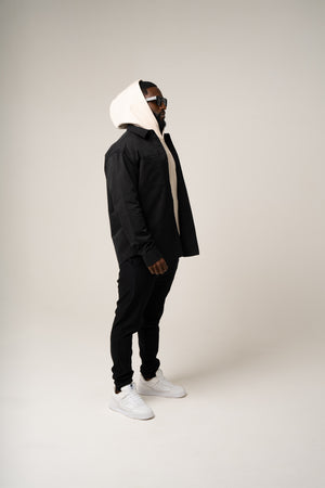 PAOLO OVERSHIRT in BLACK