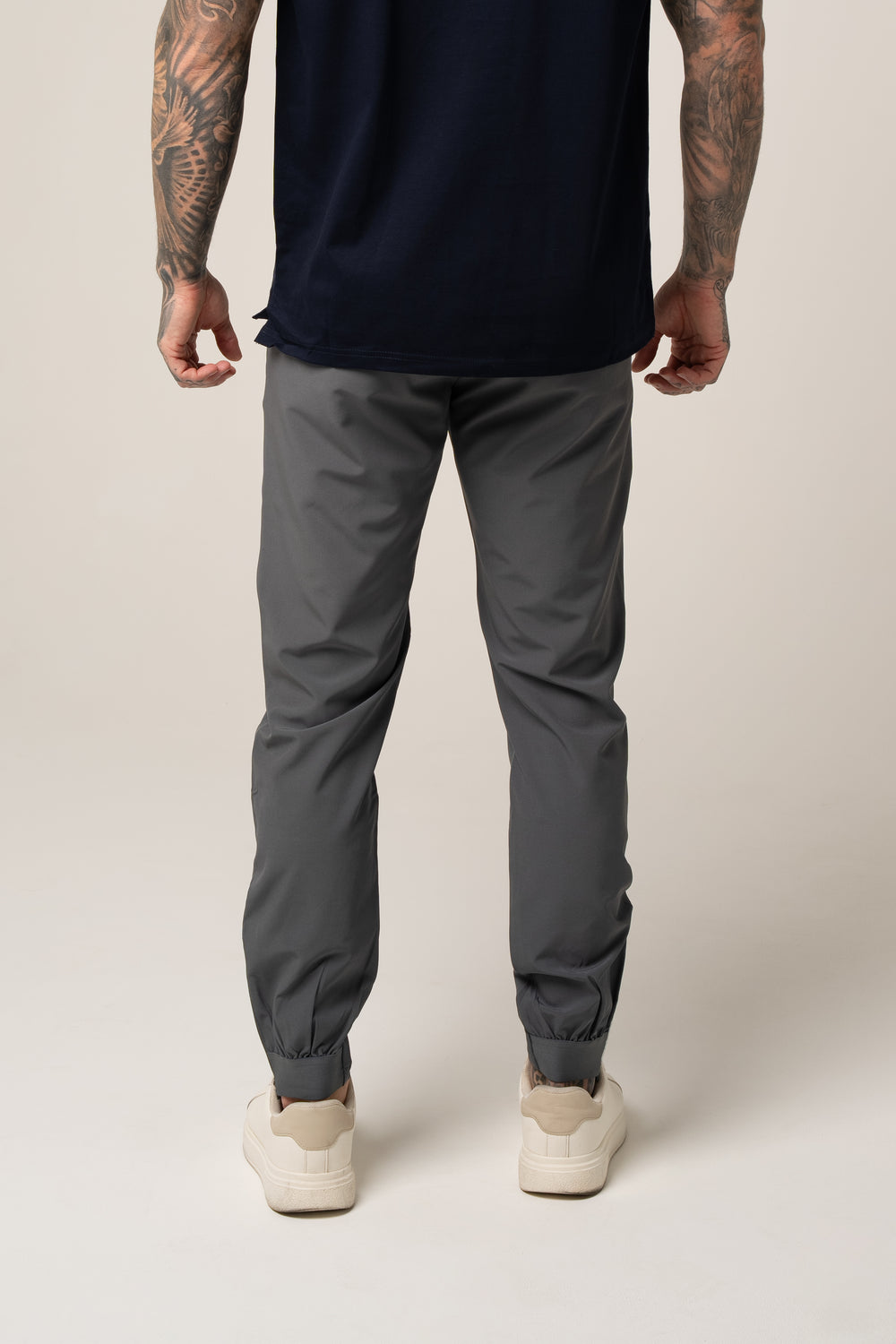 SANDRO tech stretch TROUSERS in GREY