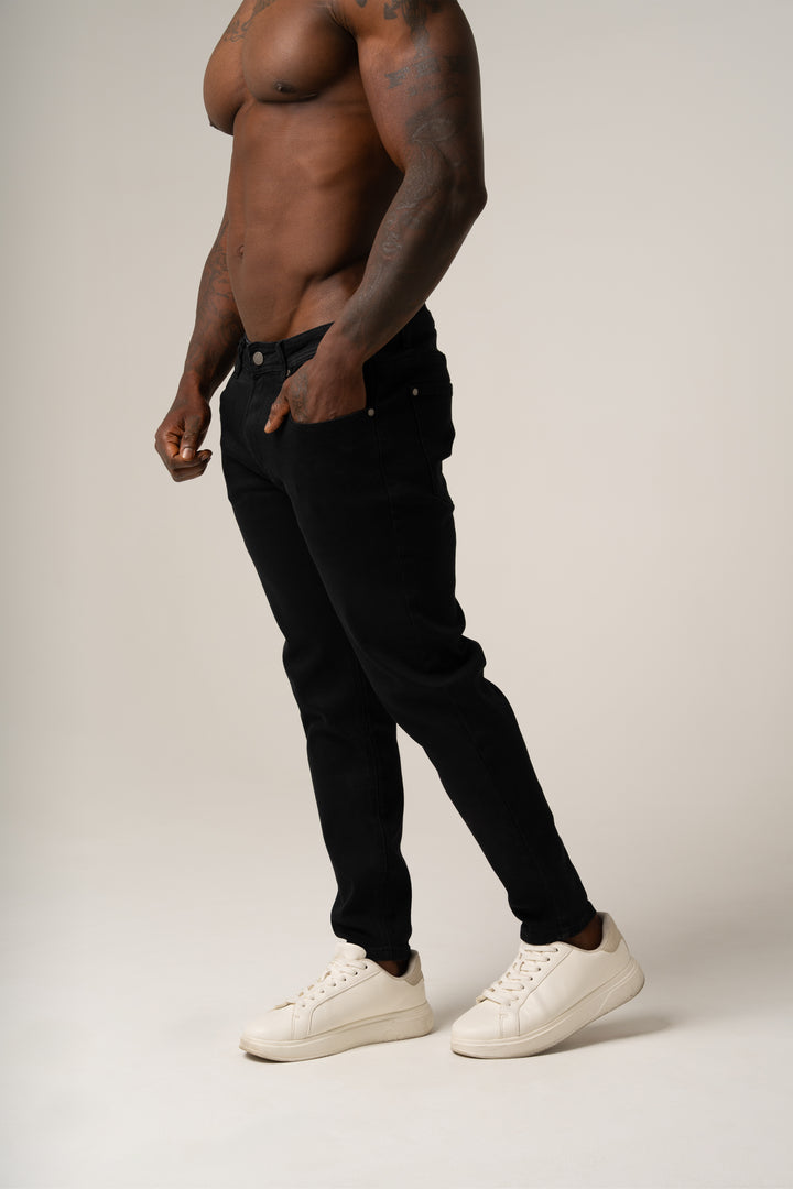 ROBERTO SKINNY JEANS BLACK - Superstretch