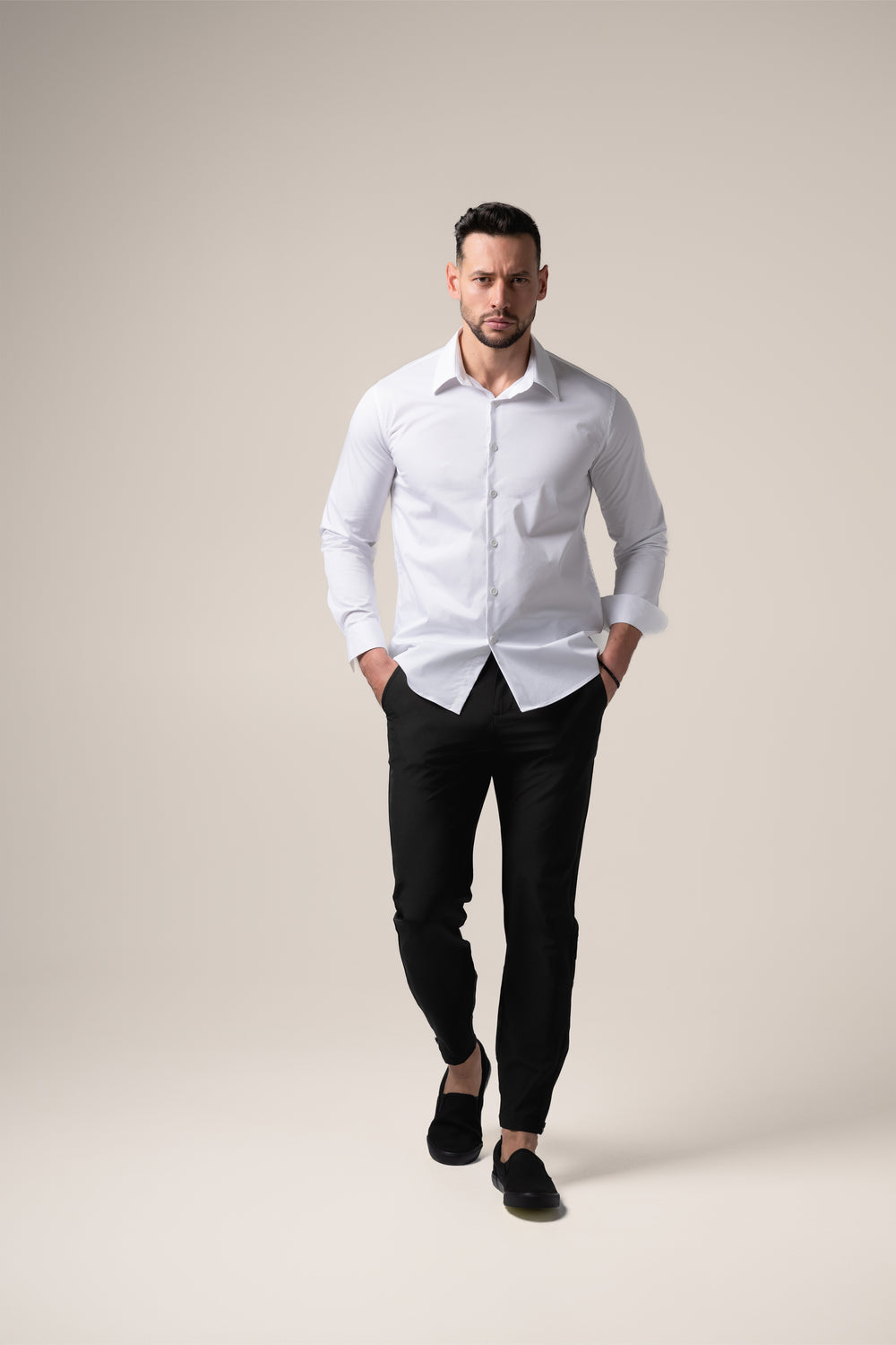Stefano Performance Shirt | Bianco Assoluto