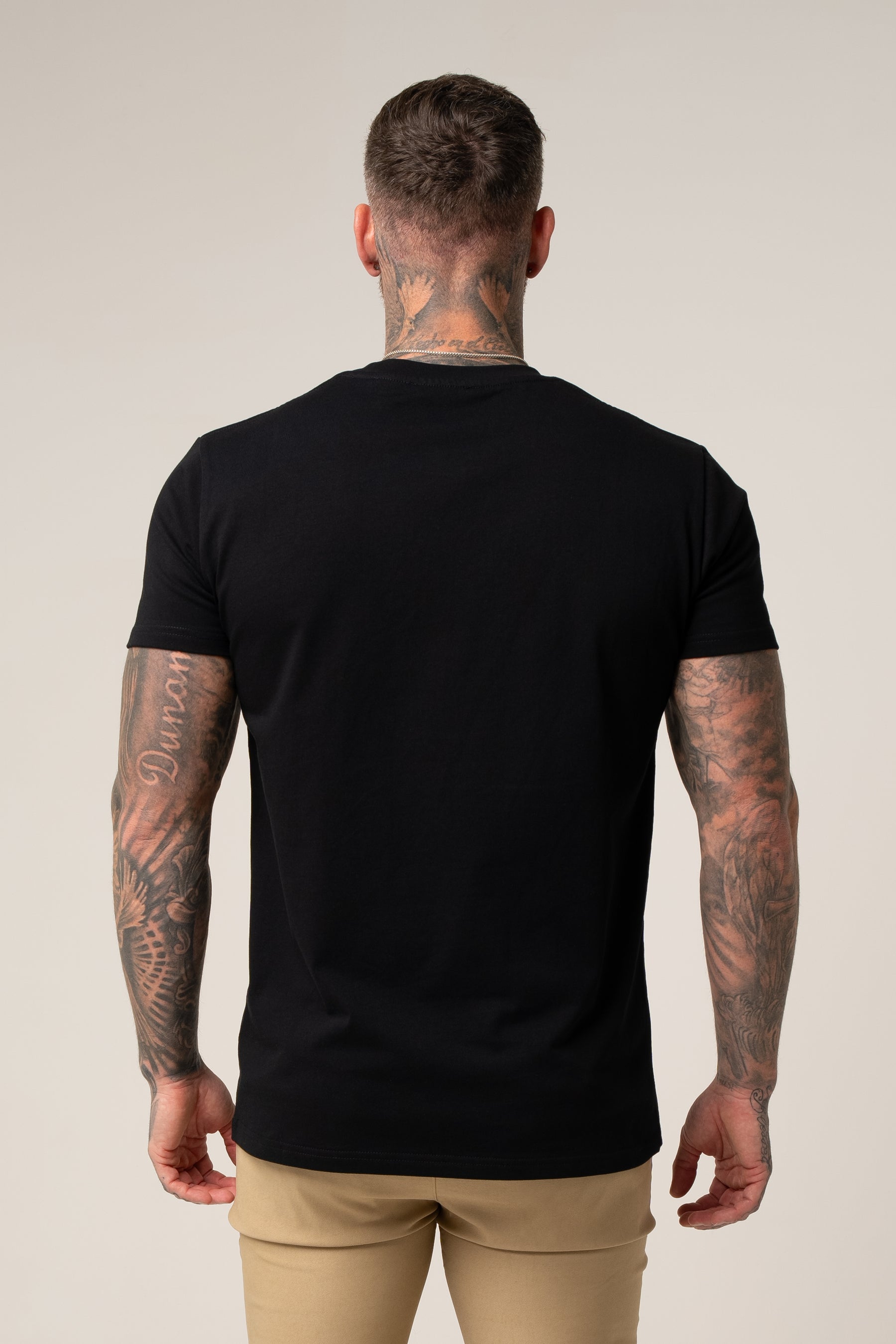 Flavio Alltags-T-Shirt | Nero Profondo 