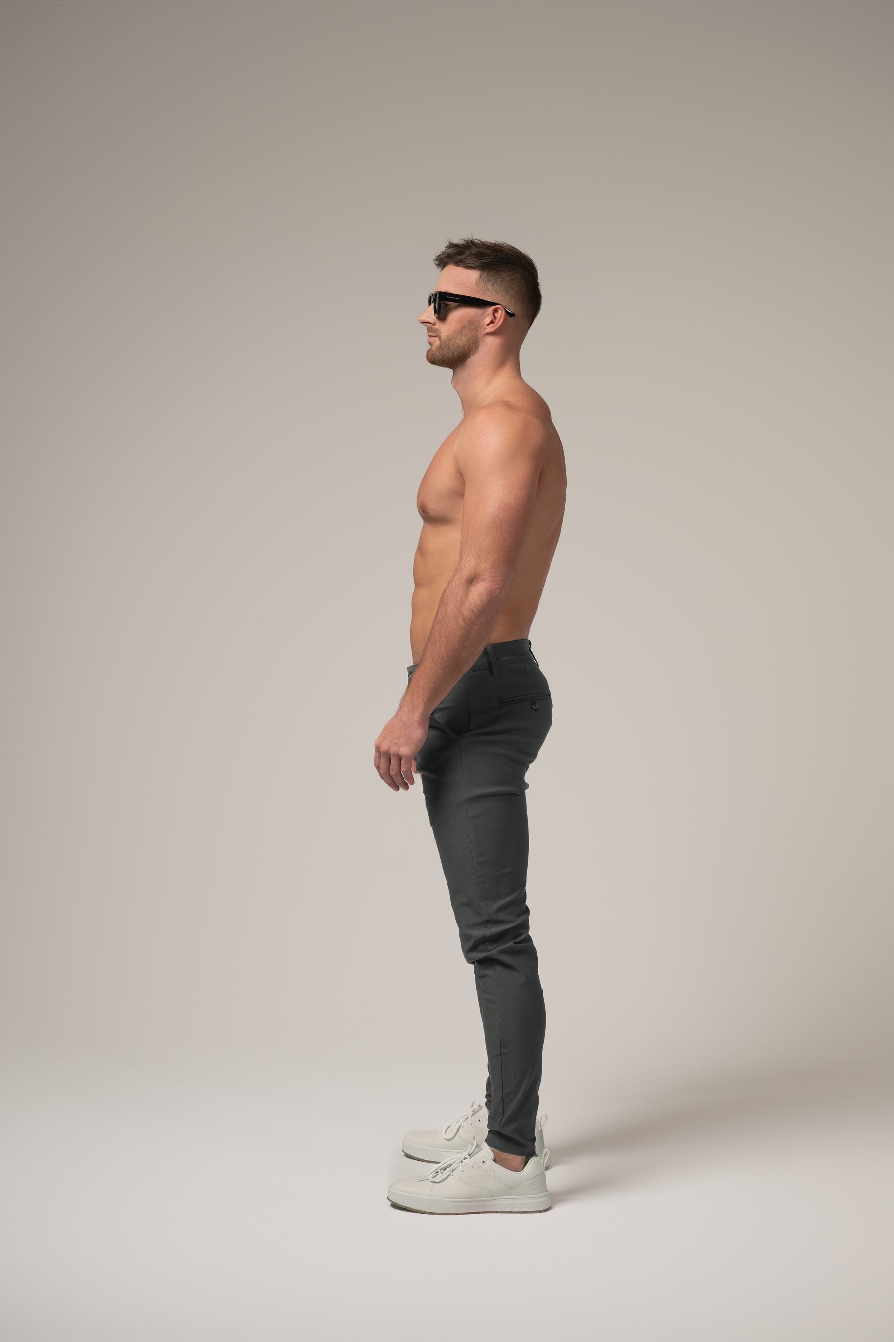 Matteo Hybrid Trousers | Grigio Pietra