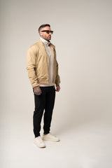 MARCO Bomber JACKET in BEIGE