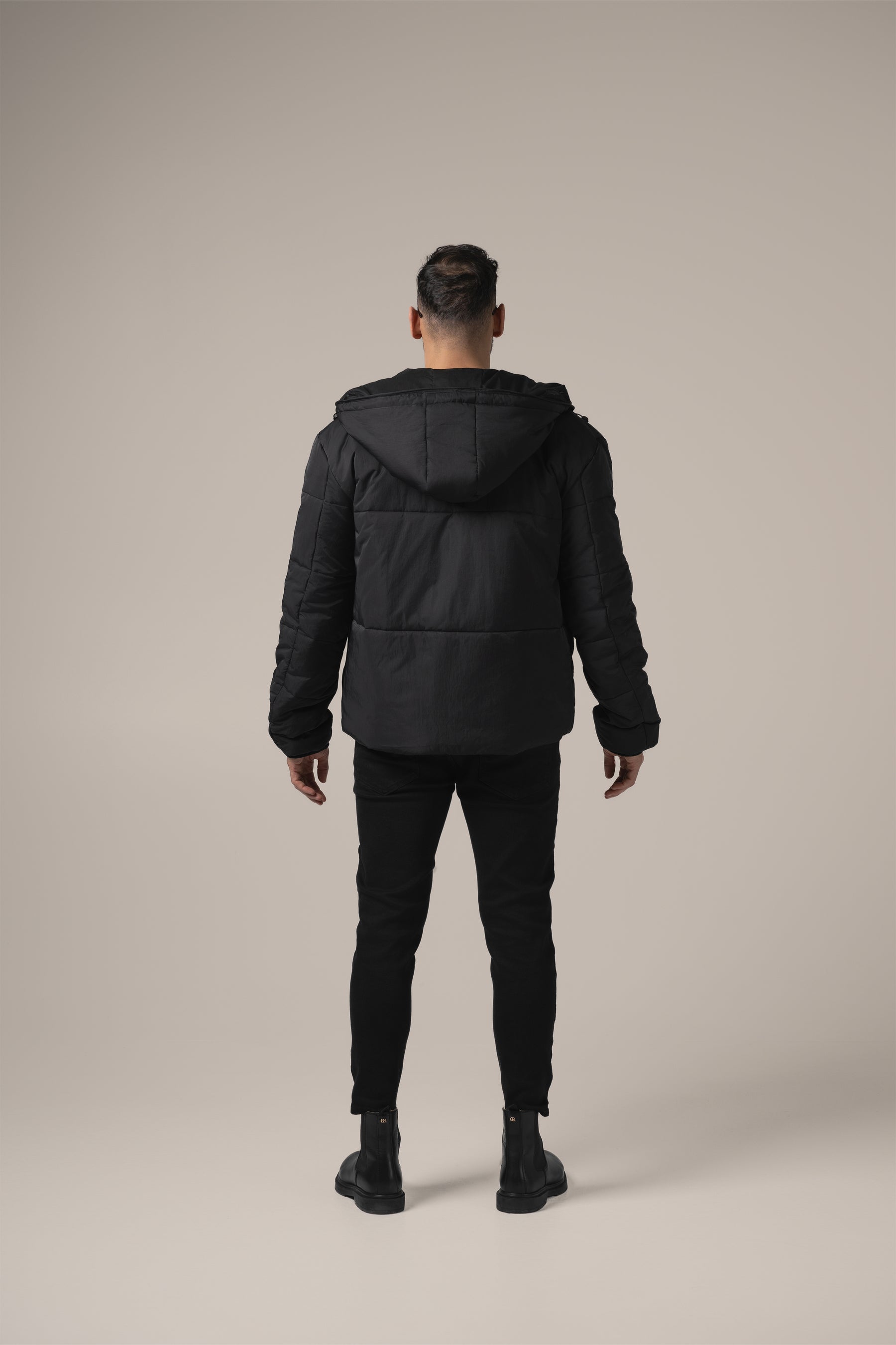 Stefano Technical Puffer | Nero Profondo